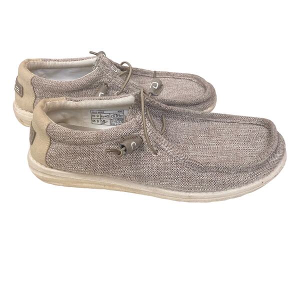 Hey Dude Shoes Tan Wally‎ Woven Size 9 - Picture 3 of 8
